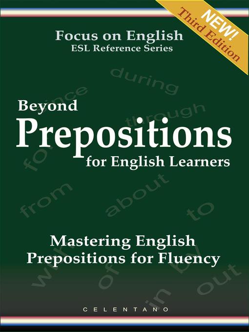 Cover image for Beyond Prepositions for ESL Learners--Mastering English Prepositions for Fluency